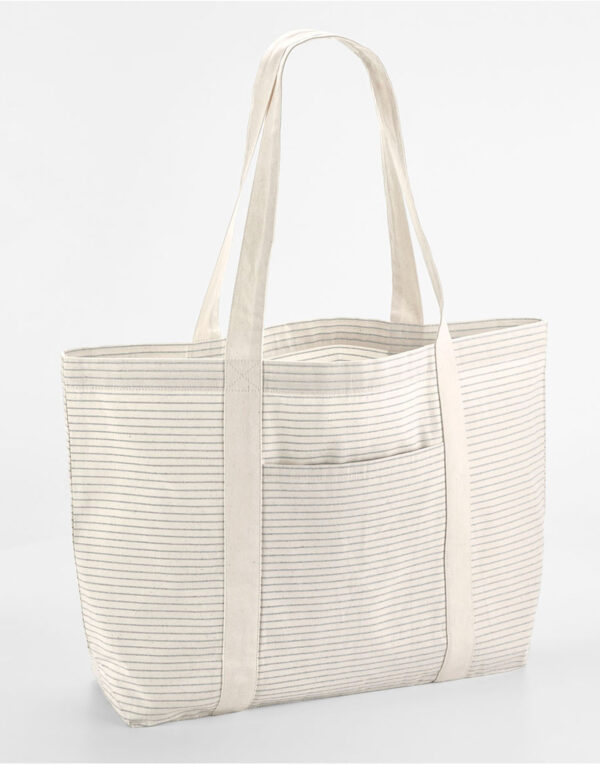 W255 Westford Mill Striped Org Cotton Shopper