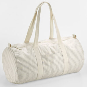 W258 Westford Mill Striped Org Cot Barrel Bag