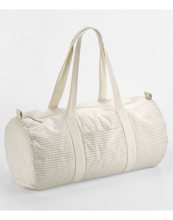 W258 Westford Mill Striped Org Cot Barrel Bag