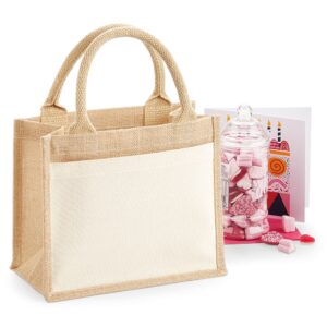 W425 Westford Mill Cotton Pocket Jute Gift Bag