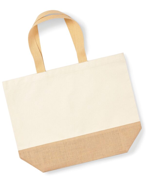 W452 Westford Mill Jute Base Canvas Tote XL